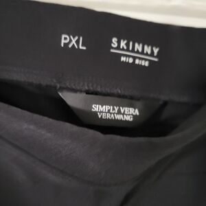 Simply Vera Vera Wang Black Skinny Mid Rise Pants